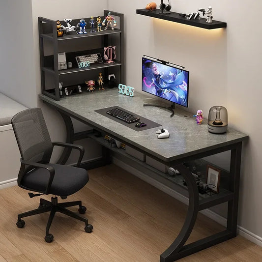 Gaming Desk Storage Sturdy Computer Desk Desktop Rack Bedroom Office Study Writing Simple Mobilier Bureau Office Furniture