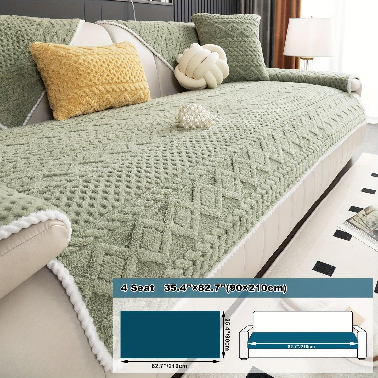 Pet-Friendly Couch Cover for Dogs, Non-Slip & Breathable