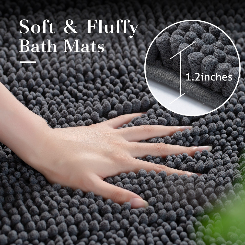 Kasentex Non-Sip Bathroom Rug Absorbent Bathroom Rug