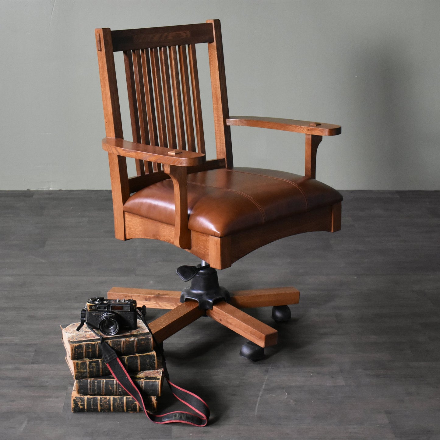 Arts and Crafts Mission Oak Office Chair