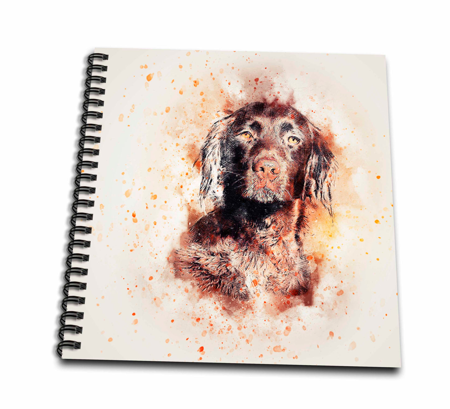3dRose Sven Herkenrath Animal - Watercolor Dog Pet - Drawing Book