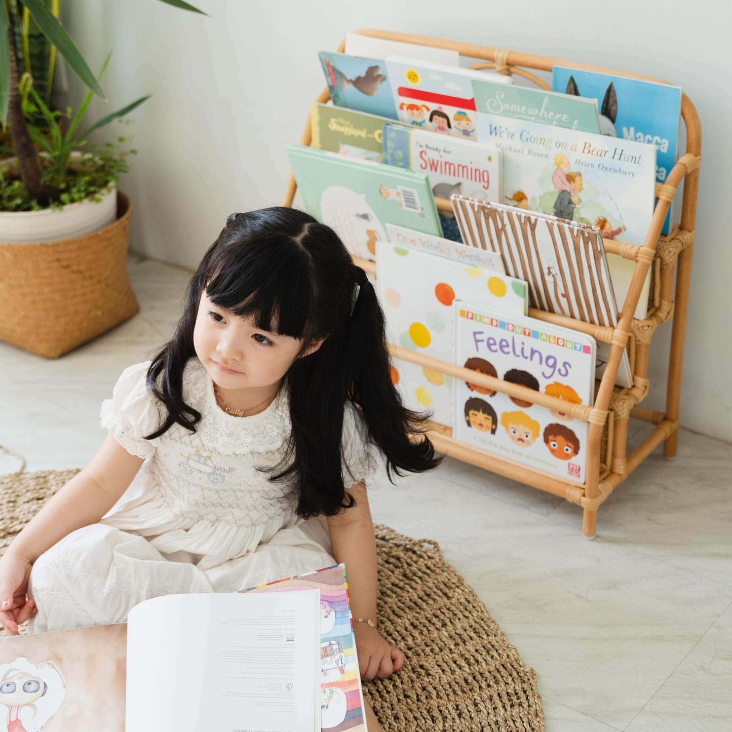 Elena Kids Montessori Bookshelf - Natural