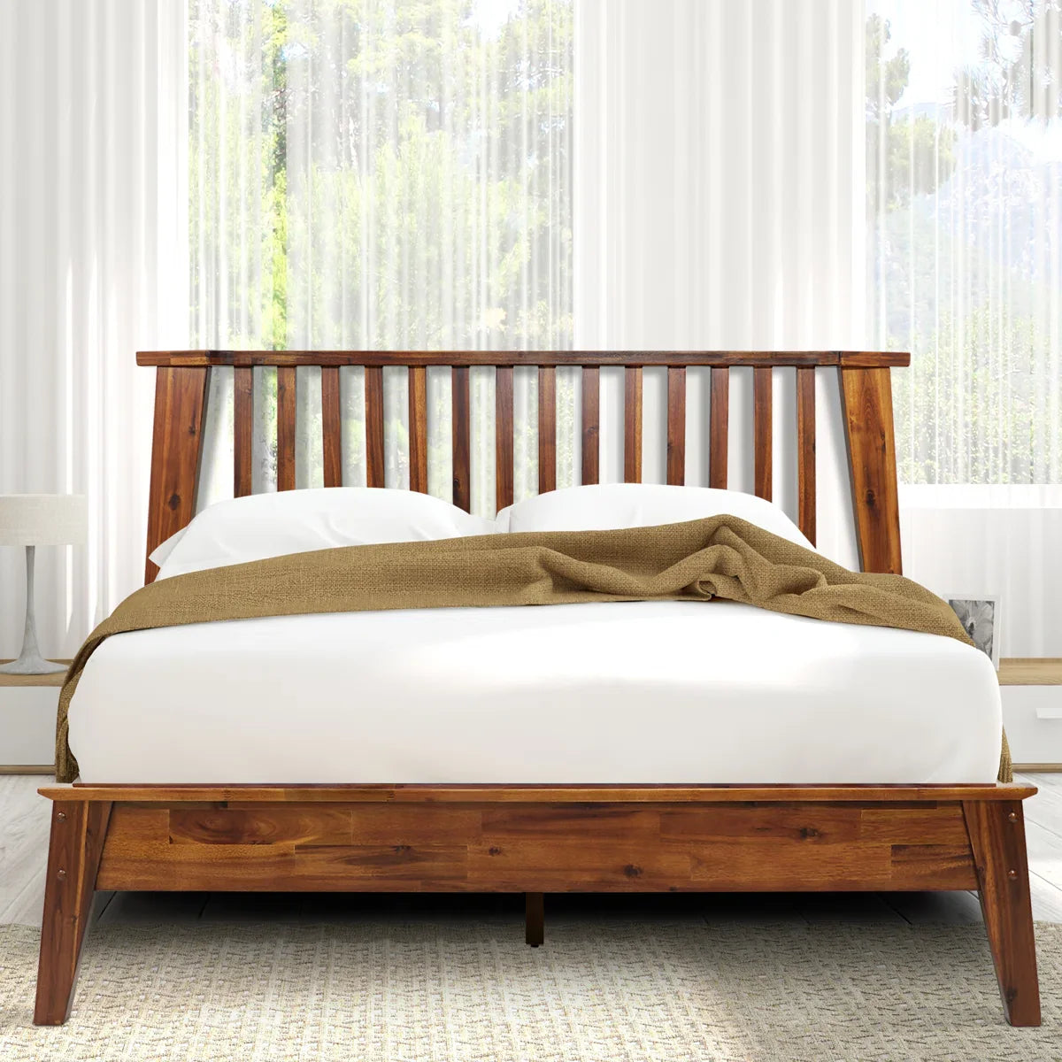 Kaylin Solid Wood Bed Frame