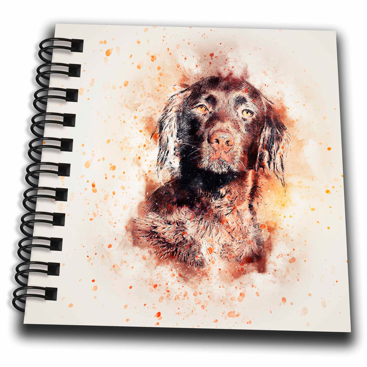 3dRose Sven Herkenrath Animal - Watercolor Dog Pet - Drawing Book