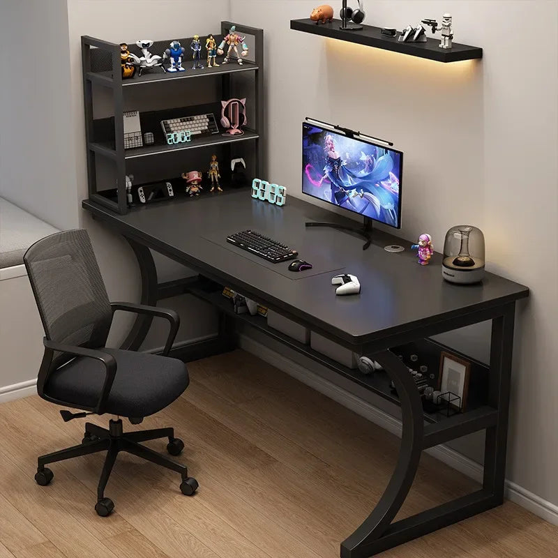 Gaming Desk Storage Sturdy Computer Desk Desktop Rack Bedroom Office Study Writing Simple Mobilier Bureau Office Furniture