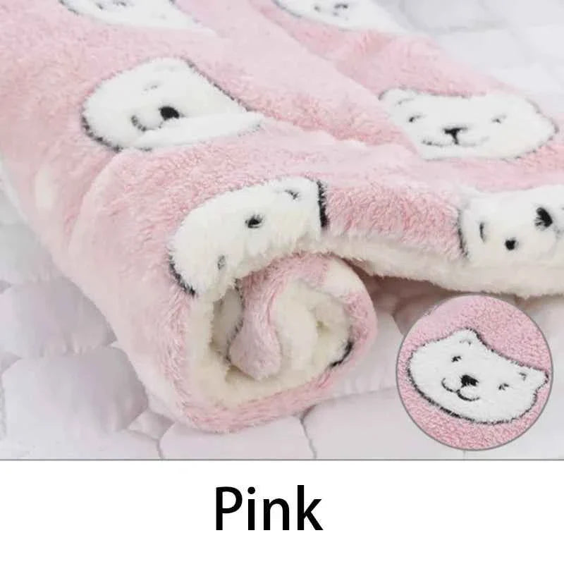 Flannel Pet Sleeping Mat & Dog Bed – Soft, Washable, and Durable