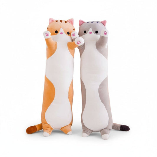 Long Cat Plush Pillow – 26" Soft Cuddly Gift for Kids