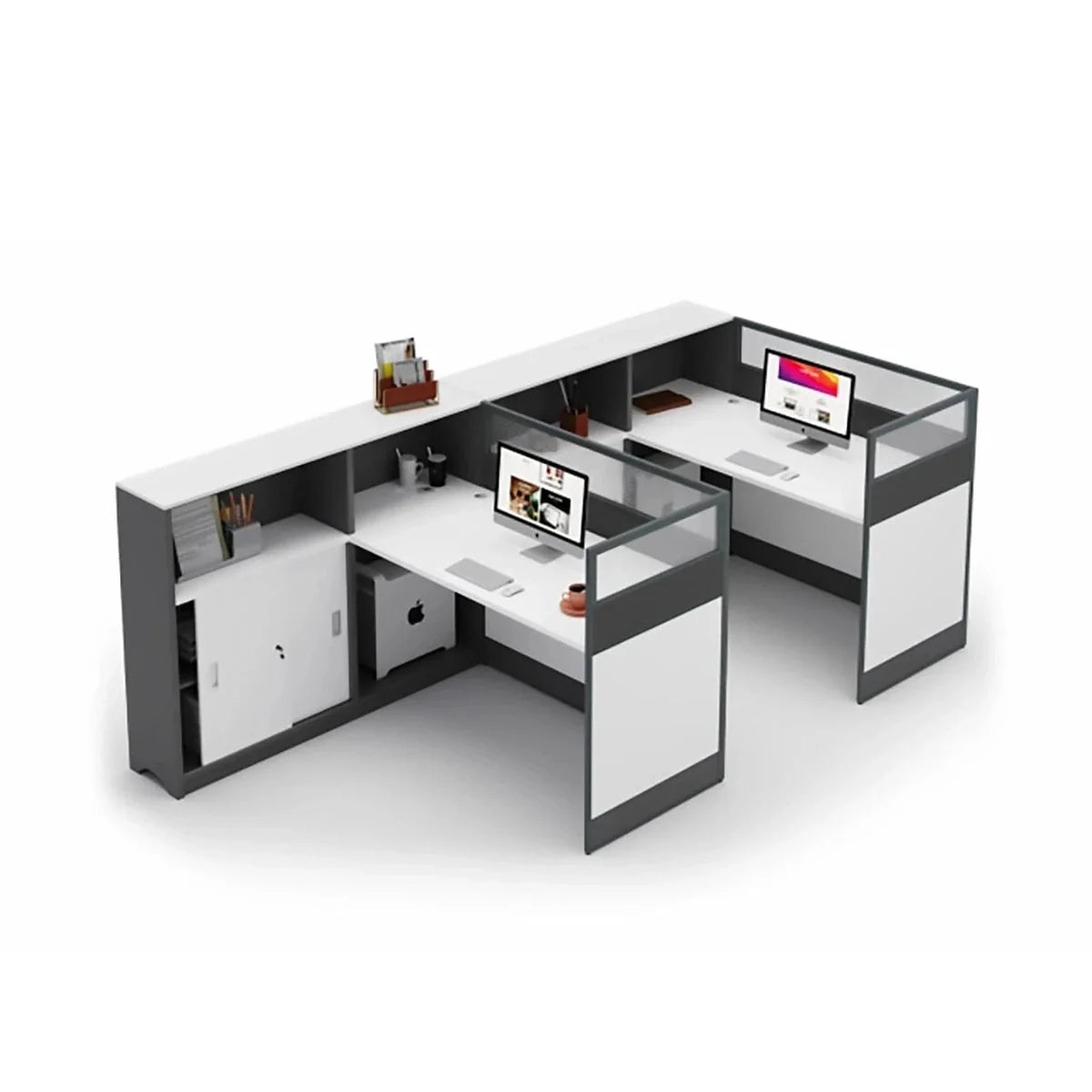 Norven · L-Shaped Cubicle Office Workstation